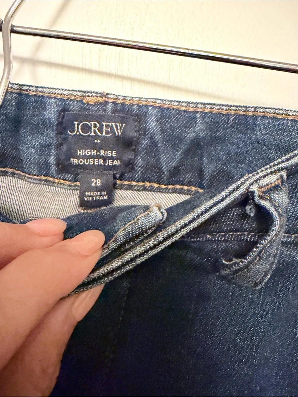 J. Crew Women’s  Wide-Leg  Trouser Jeans in Dark Blue